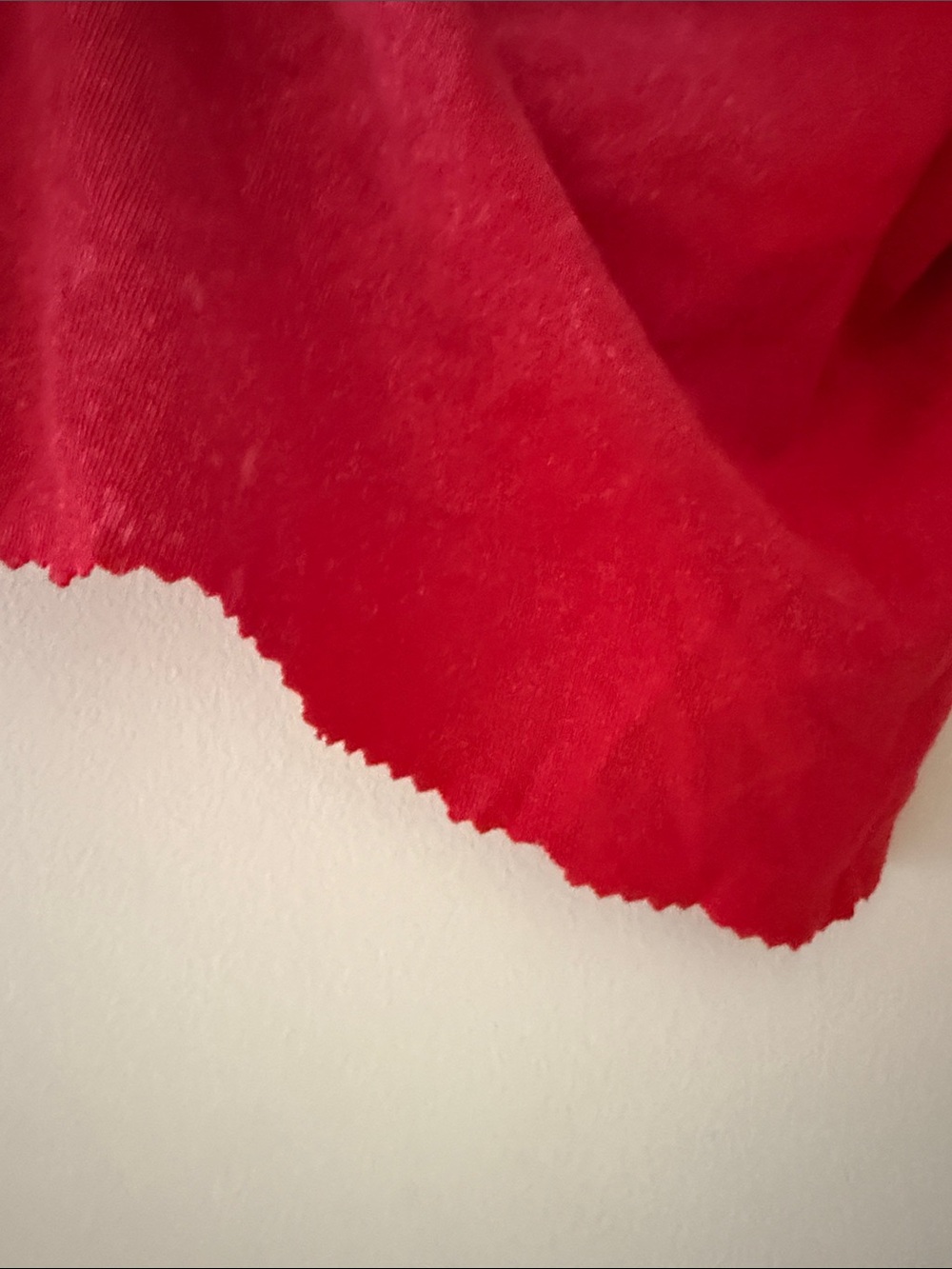 Red One-Shoulder Ruffle Crop Top - Picture 4 of 6